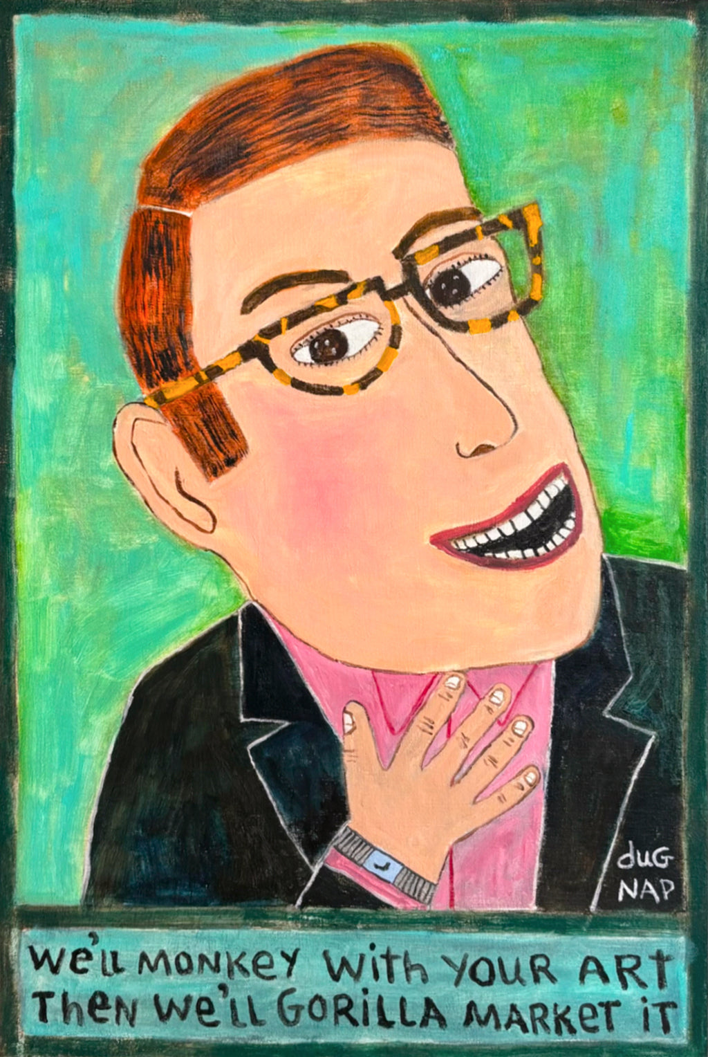 Ad Exec (Art World) 20" x 30" Oil on Canvas