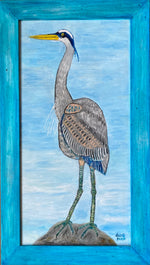 Blue Heron 28x15.5"