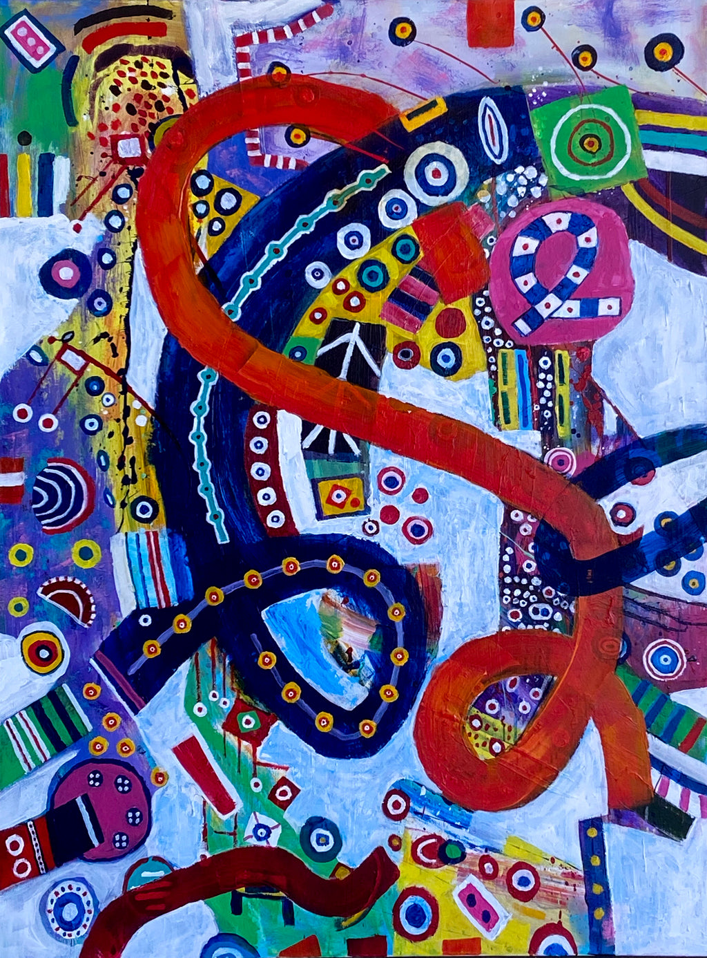 Big Block 1 36"x48" Acrylic on Canvas