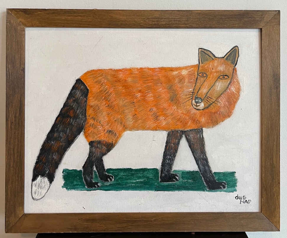 Fox 13"x16" Oil on Board