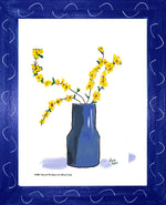 P1555 Yellow Flowers in a Blue Vase