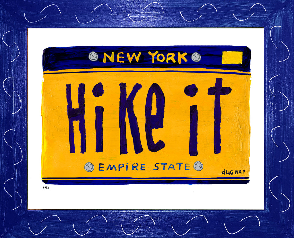 p982 NY Hike It Plate