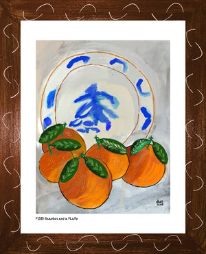 Oranges and a Plate