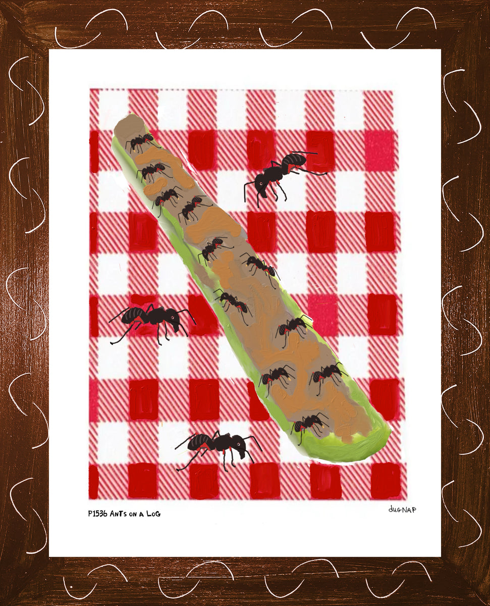 P1536 Ants on a Log – dug Nap Art