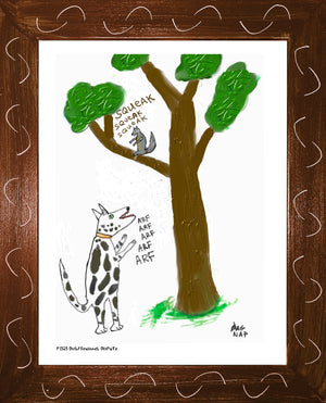 p1525 Dog Squirrel Dispute