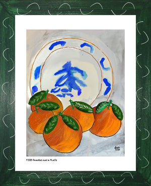 Oranges and a Plate