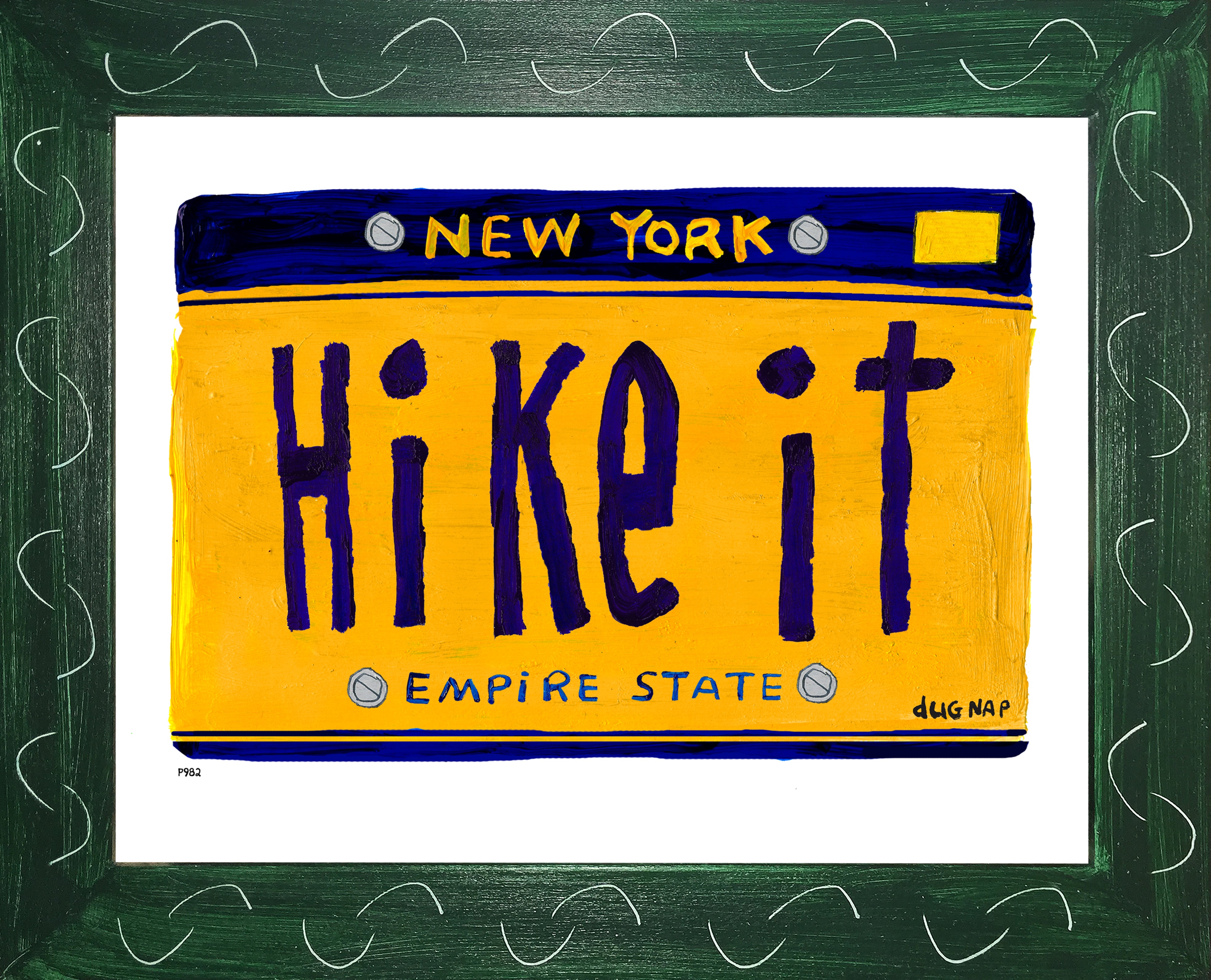 p982 NY Hike It Plate