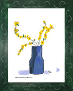 P1555 Yellow Flowers in a Blue Vase
