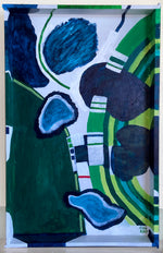 Green Junction 32"x49.5" Acrylic on a Drawer