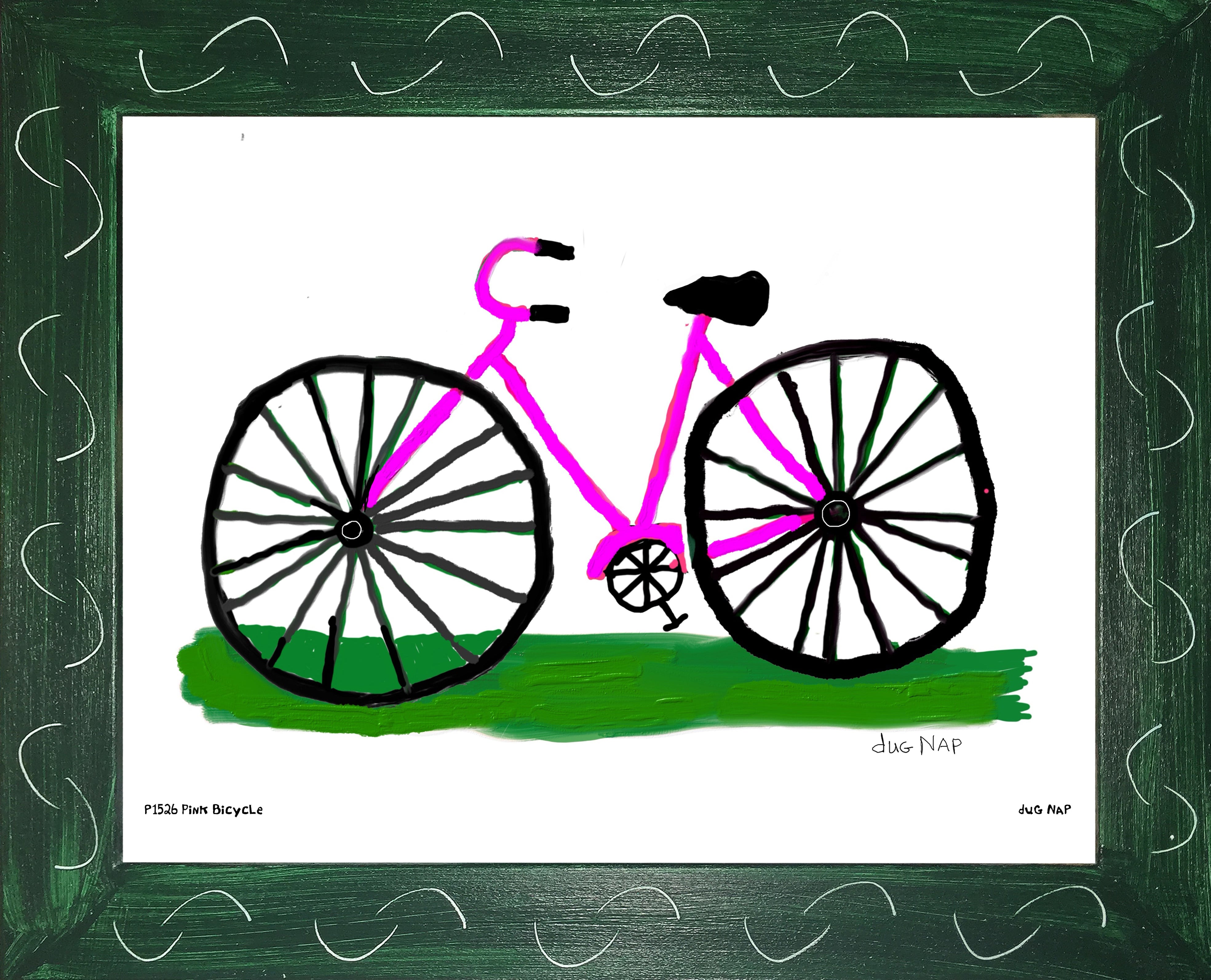 p1526 Pink Bicycle