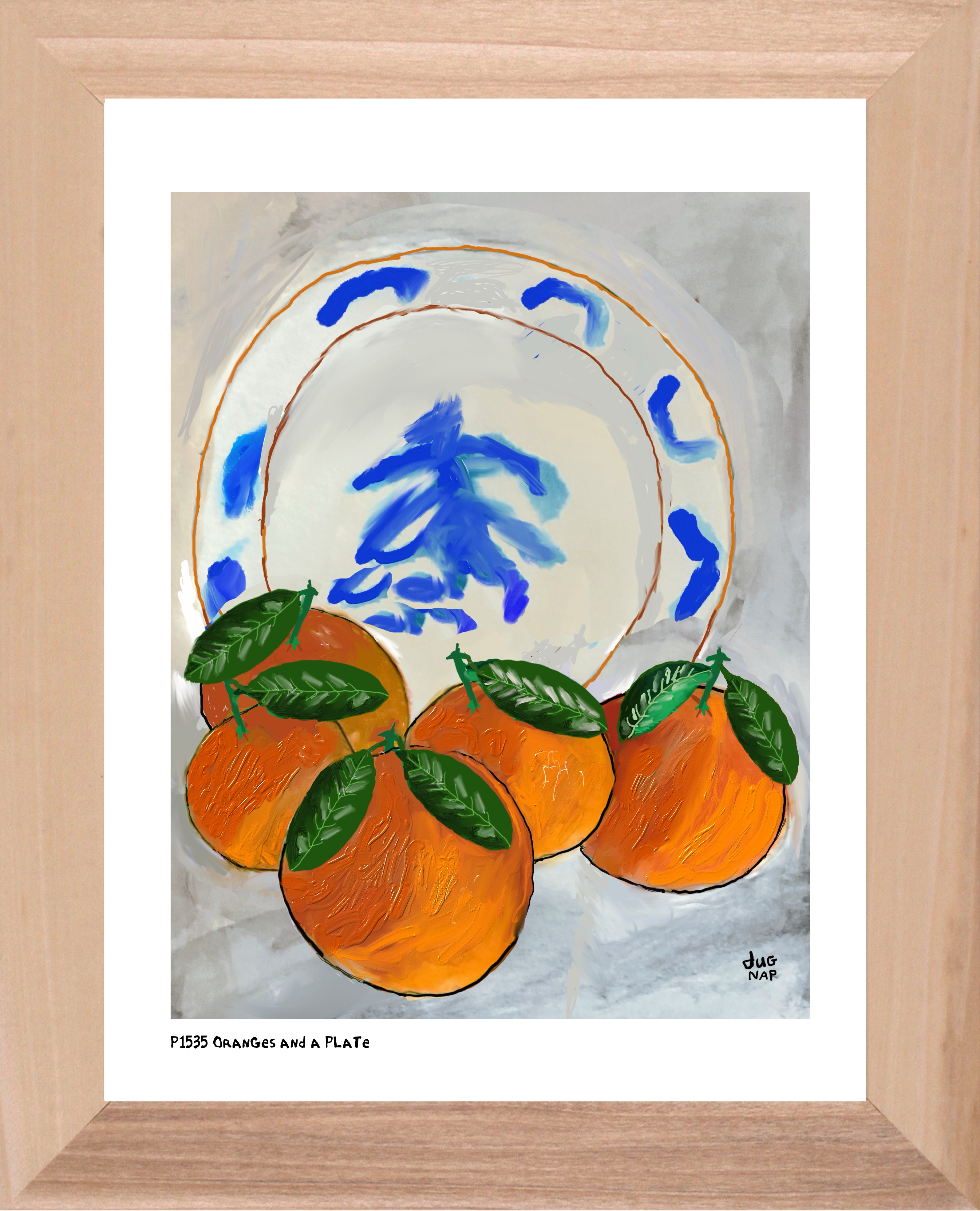 Oranges and a Plate