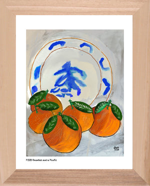 Oranges and a Plate