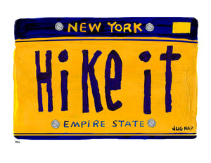 p982 NY Hike It Plate