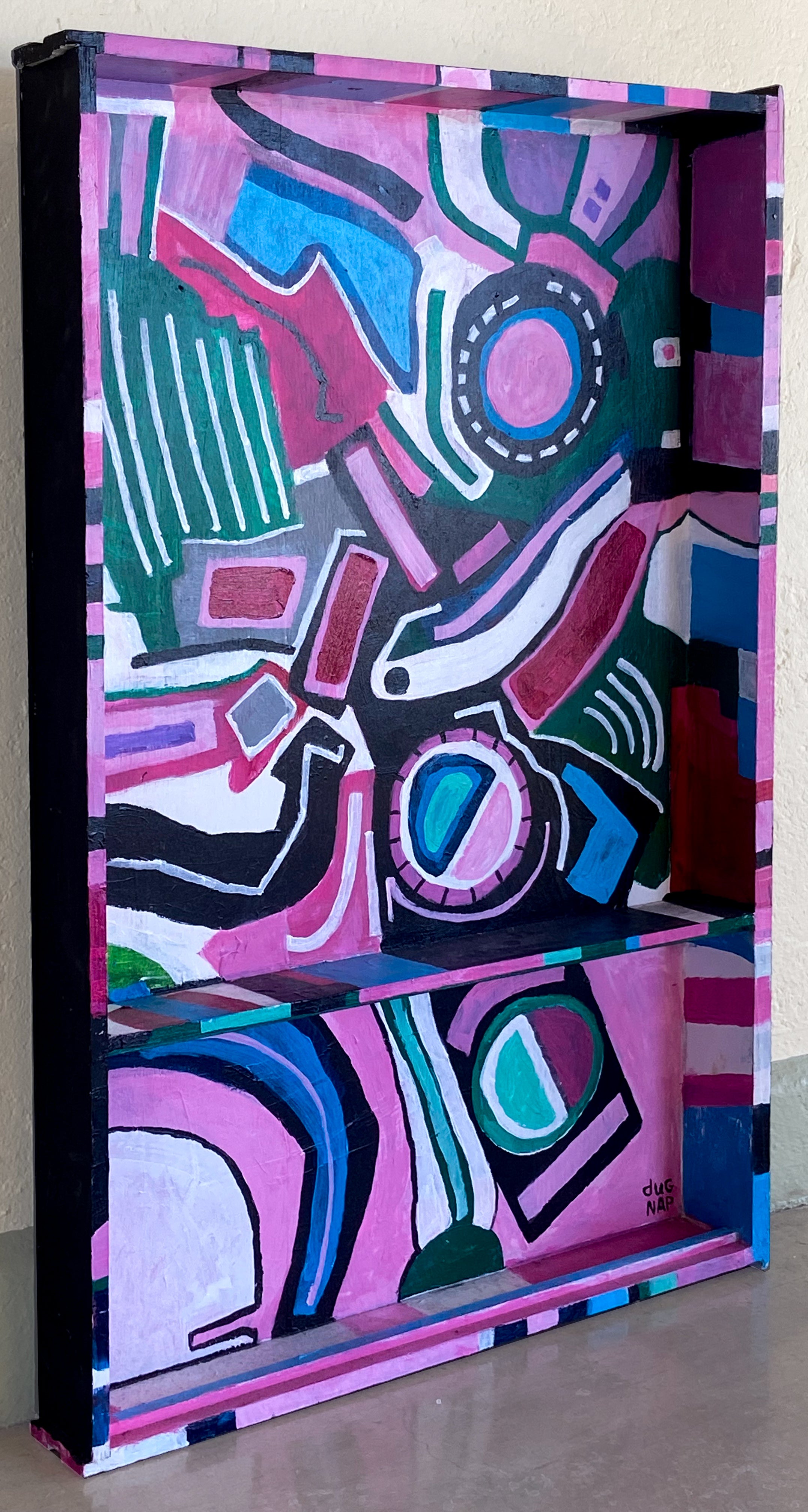 Pink Boulevard 32"x49.5" Acrylic on a Drawer