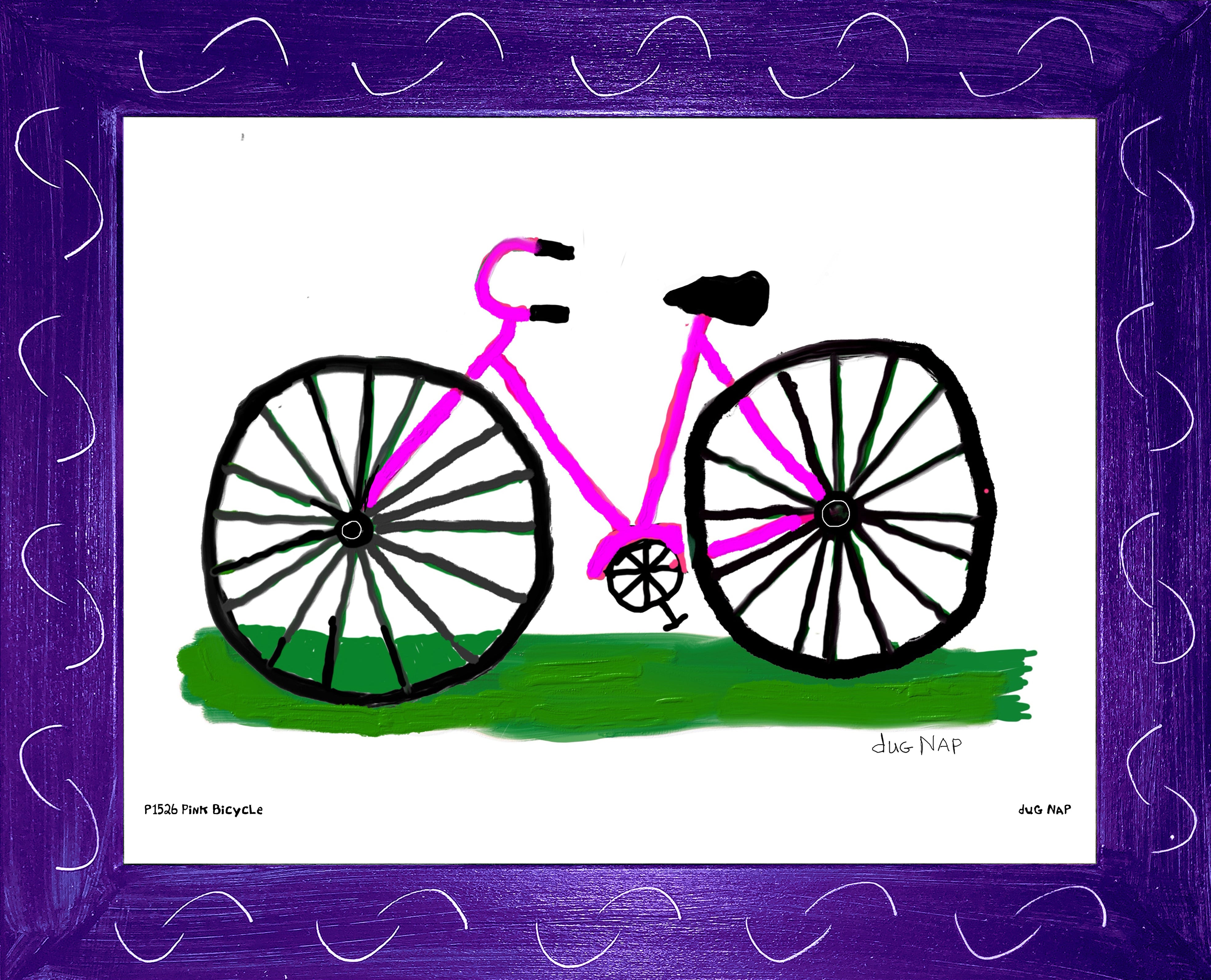 p1526 Pink Bicycle