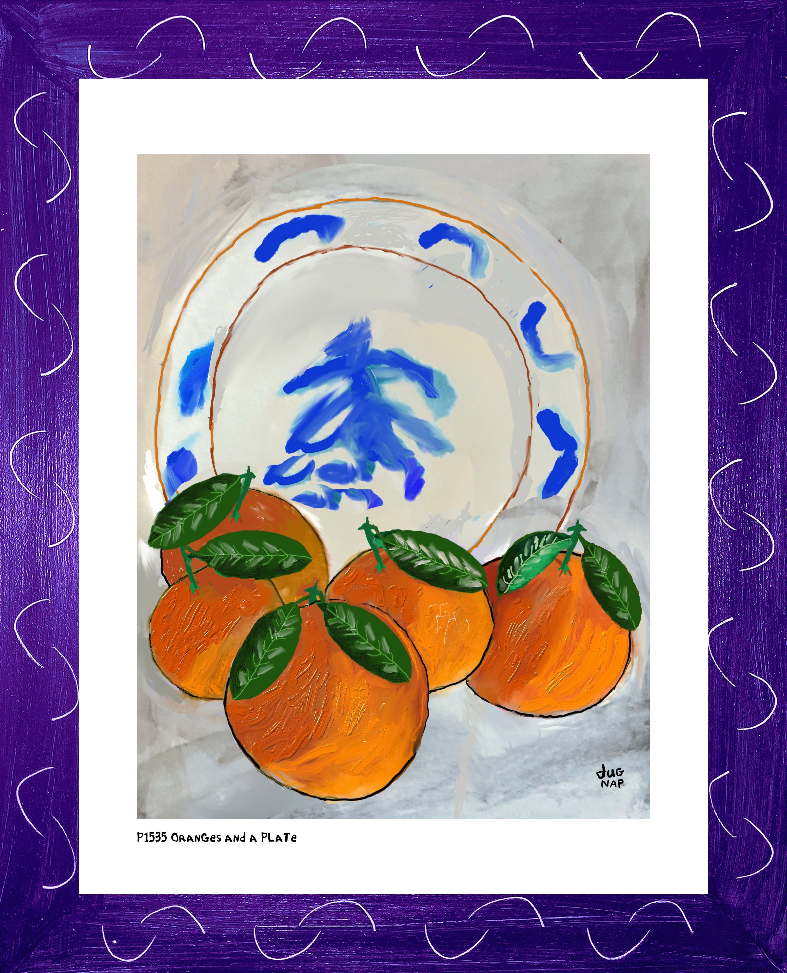 Oranges and a Plate