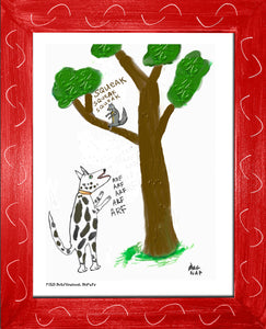 p1525 Dog Squirrel Dispute