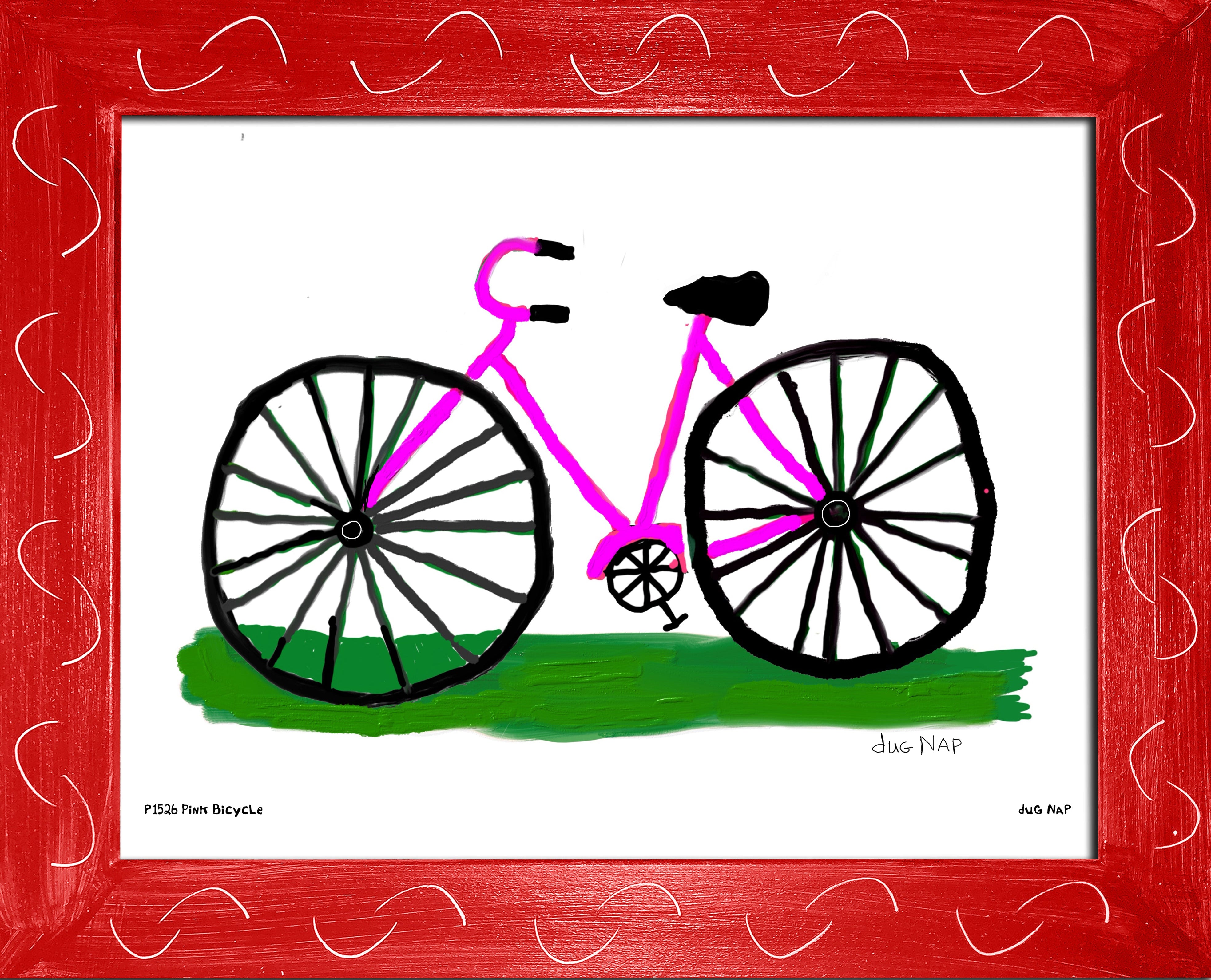 p1526 Pink Bicycle