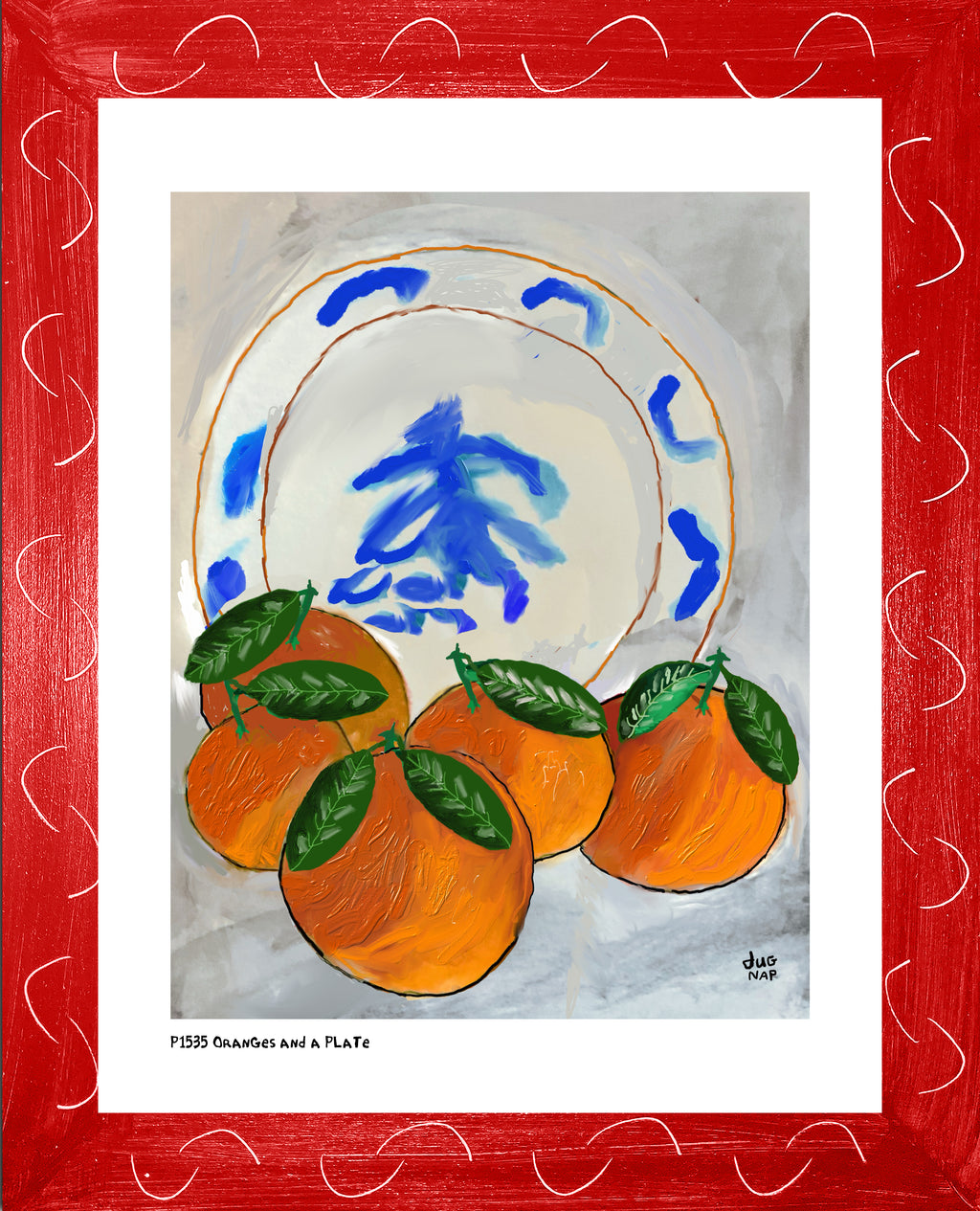 Oranges and a Plate
