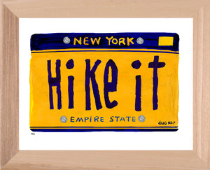 p982 NY Hike It Plate