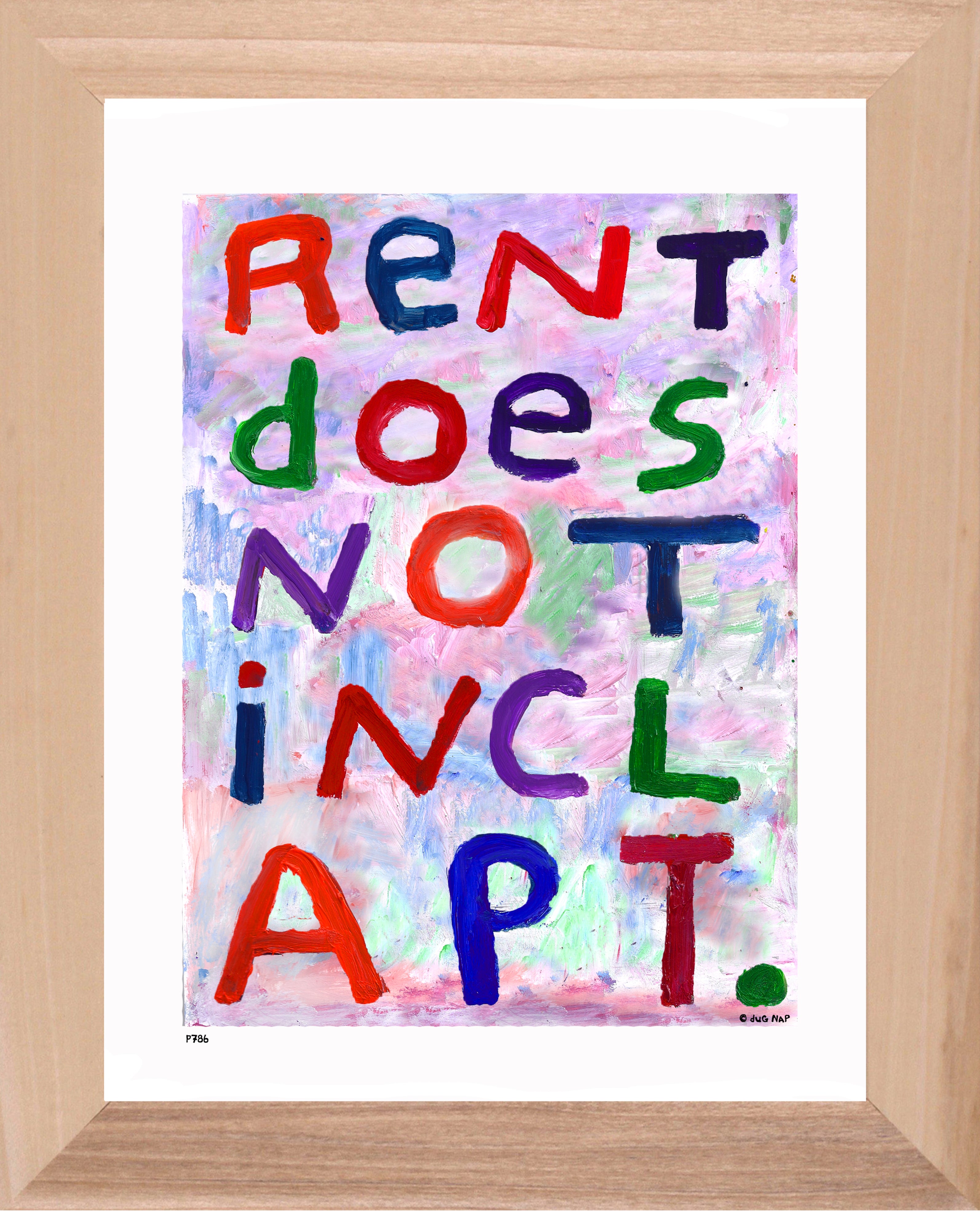 p786 Rent Does Not Incl Apt