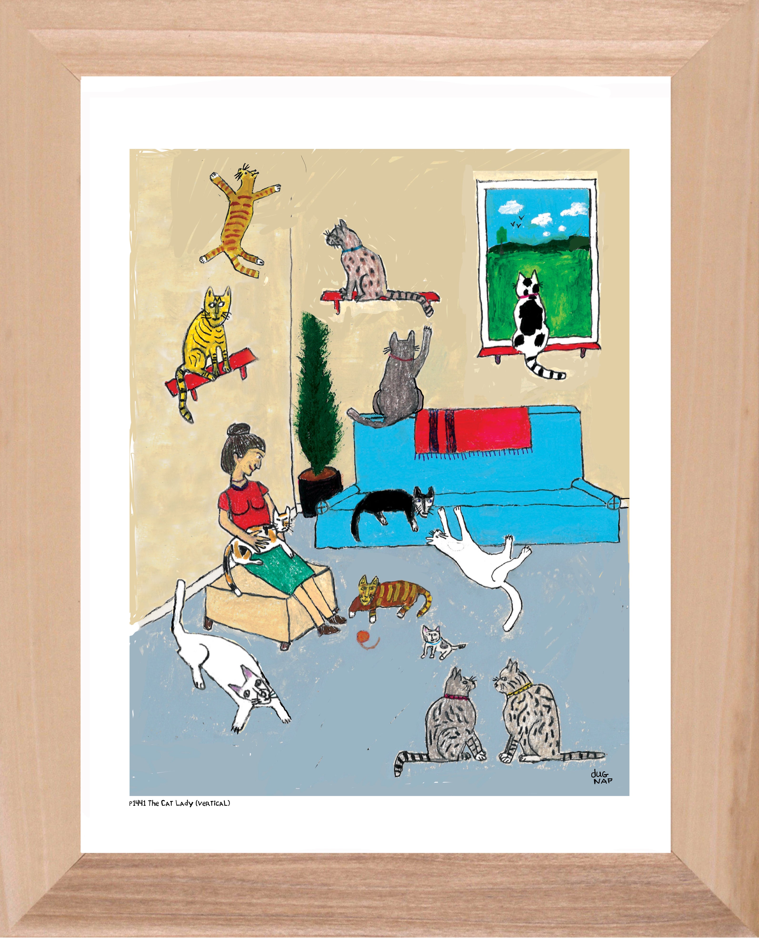 p1441 The Cat Lady (Vertical)