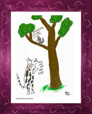 p1525 Dog Squirrel Dispute