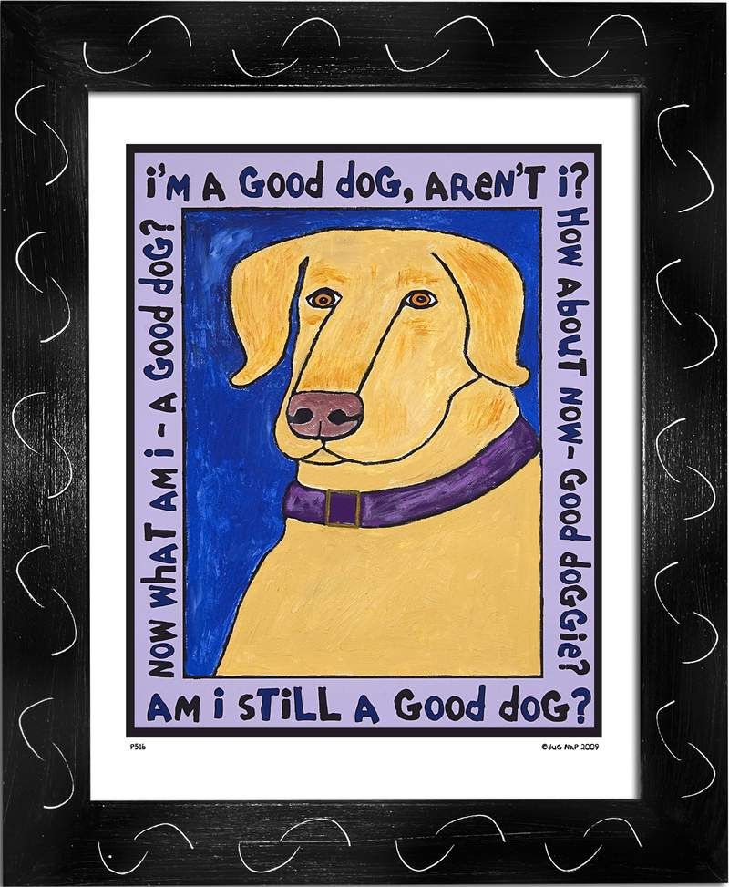 P516 - Good Dog (Yellow) - dug Nap Art