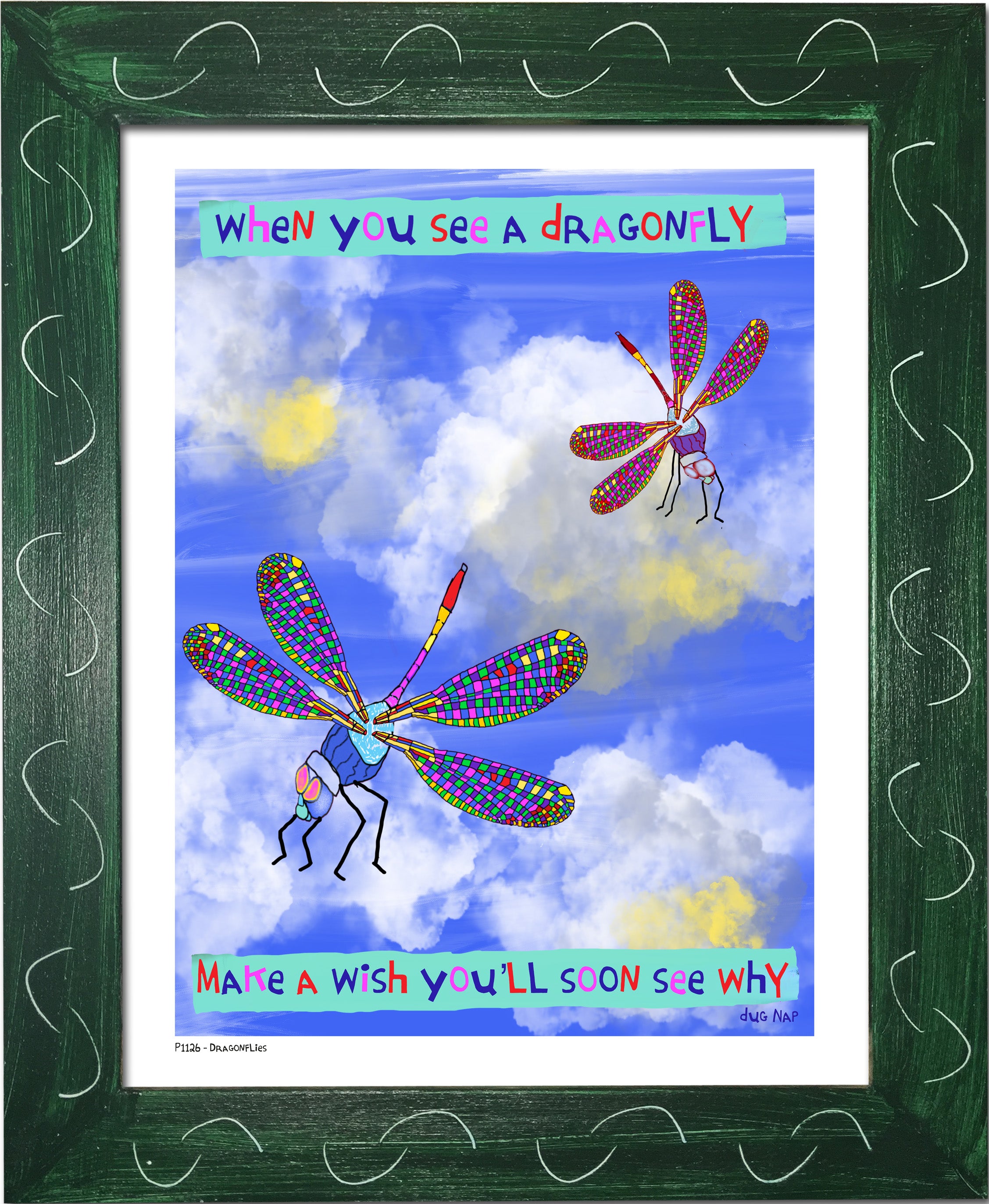 P1126 - Dragonflies - dug Nap Art