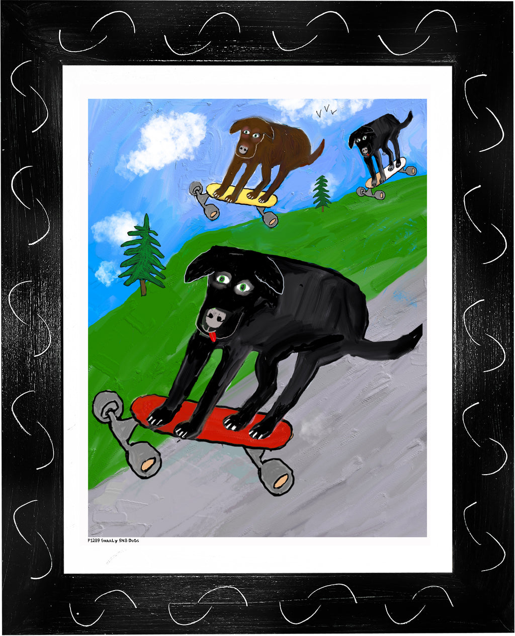 p1289 Gnarly Sk8 Dogs