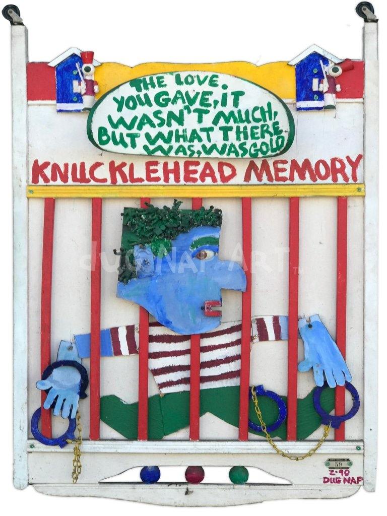 Knucklehead Memory - 45 x 30 Oil on Board - dug Nap Art