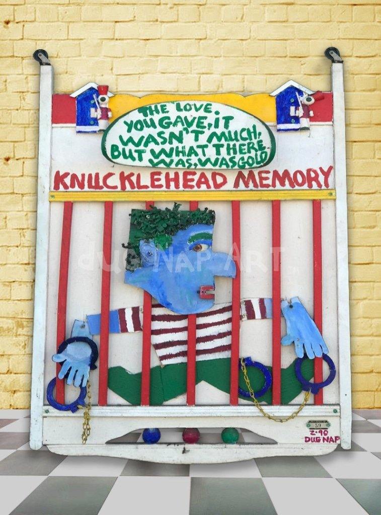 Knucklehead Memory - 45 x 30 Oil on Board - dug Nap Art