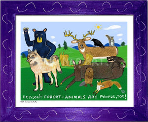 P1014 - Animals Are People - dug Nap Art
