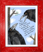 P1065 - The Intelligent Crow - dug Nap Art
