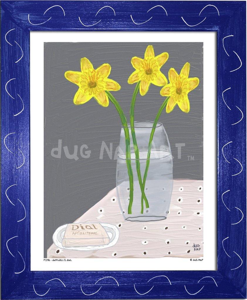 P1146 Daffodils and Dial - dug Nap Art