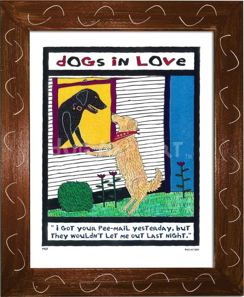P417 - Dogs In Love - dug Nap Art
