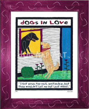 P417 - Dogs In Love - dug Nap Art