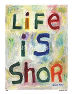 P425 - Life is Shor - dug Nap Art