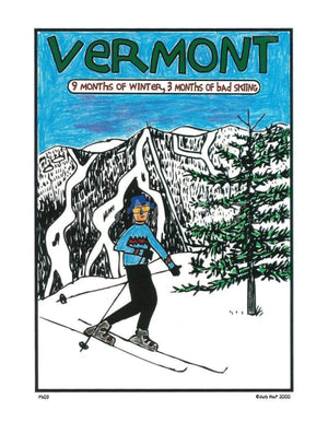 P603 - Vermont, 9 Months of Winter - dug Nap Art