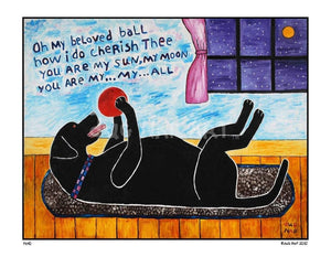 P640 - My Beloved Ball (Black) - dug Nap Art