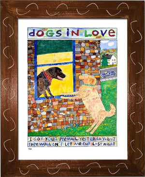 P666 - Dogs in Love 2 - dug Nap Art