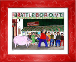 P680 - Brattleboro Strolling Pig - dug Nap Art
