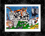 P706 - Lots Of Cats - dug Nap Art