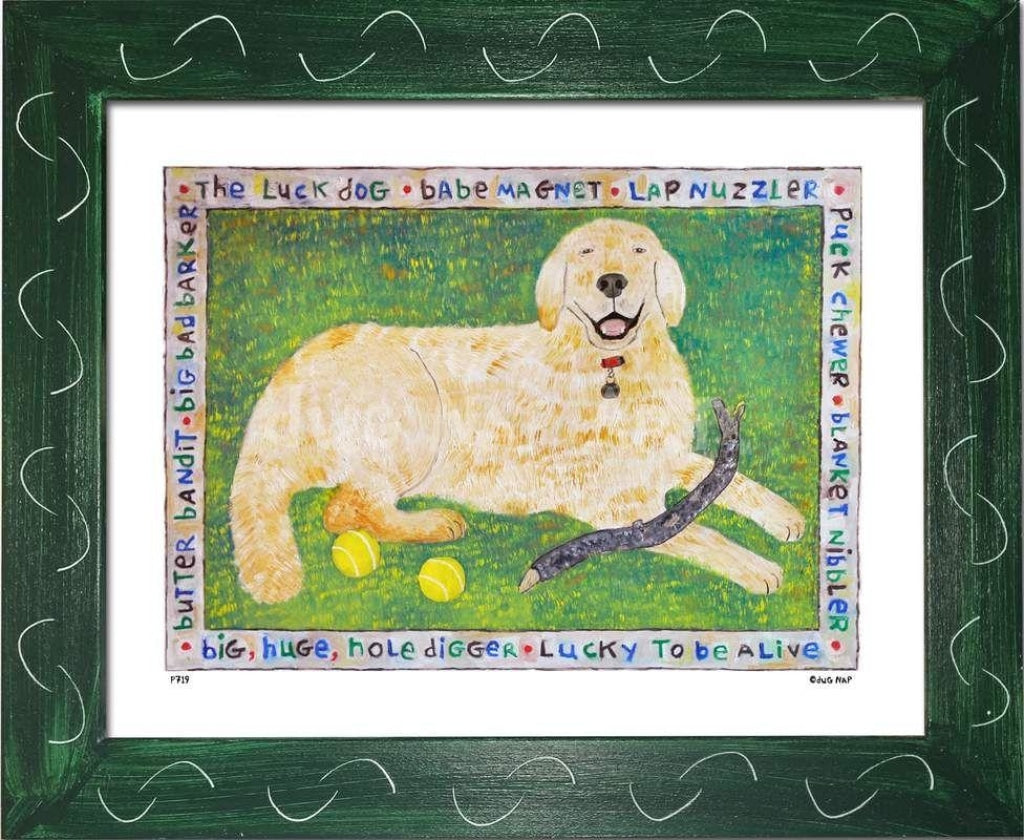 P719 - Luck Dog - dug Nap Art