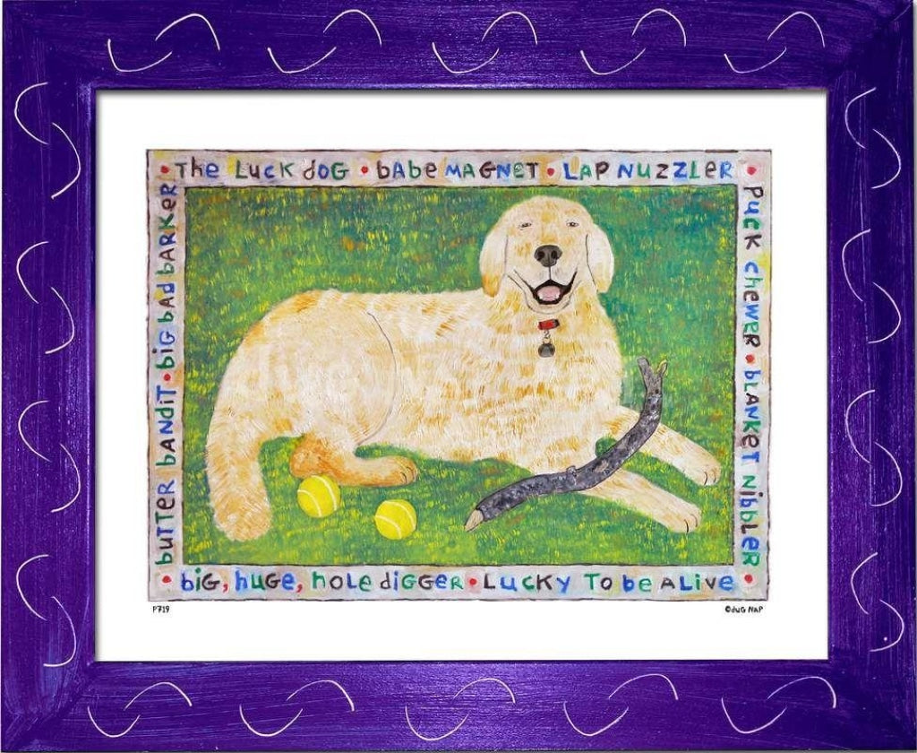 P719 - Luck Dog - dug Nap Art