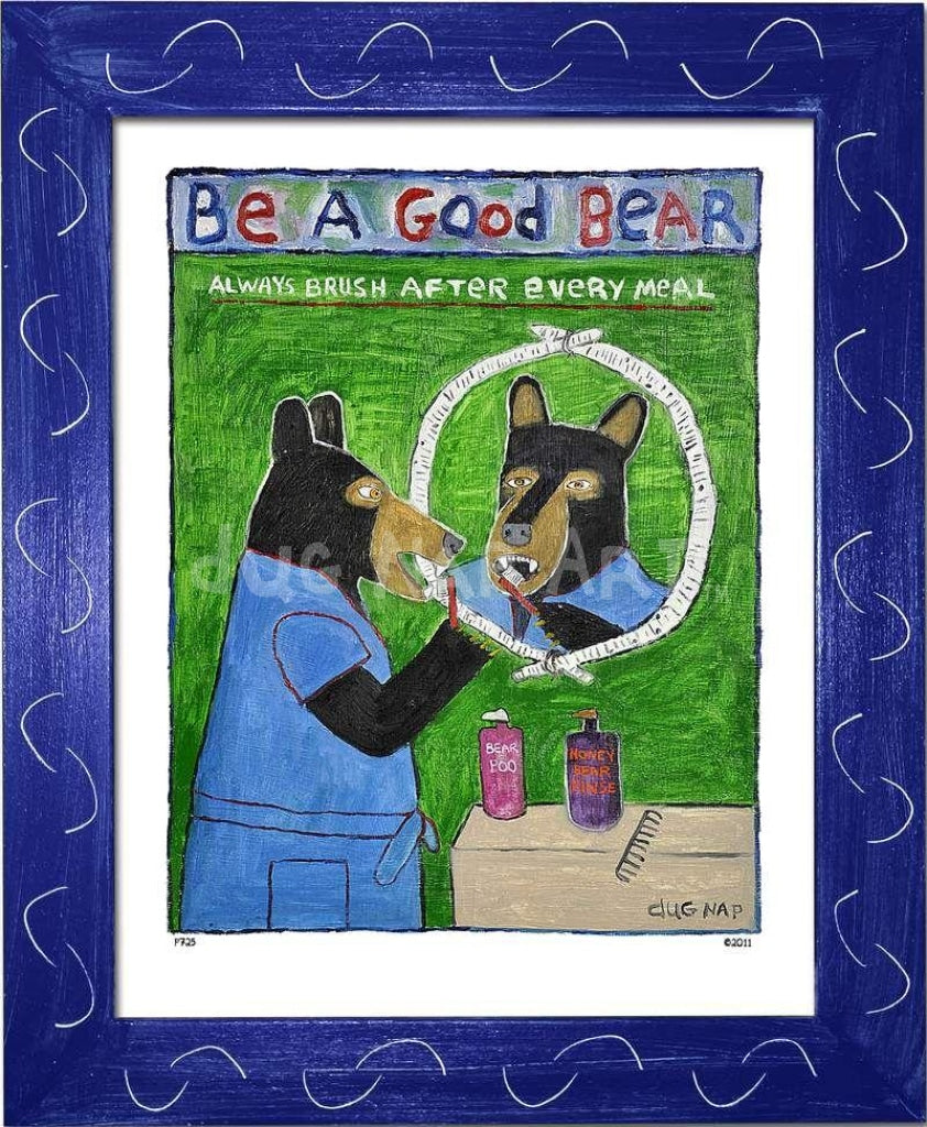 P725 - Be A Good Bear - dug Nap Art