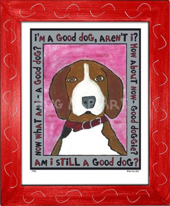 P729 - Good Dog (Beagle) - dug Nap Art