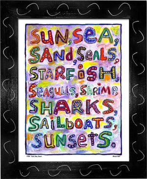 P754 - Sun Sea Sand - dug Nap Art