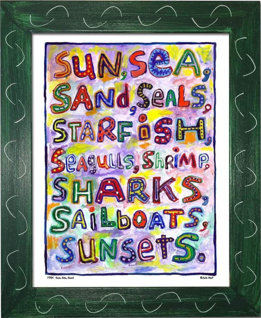 P754 - Sun Sea Sand - dug Nap Art