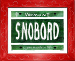 P814 - VT Plate - SNOBORD - dug Nap Art
